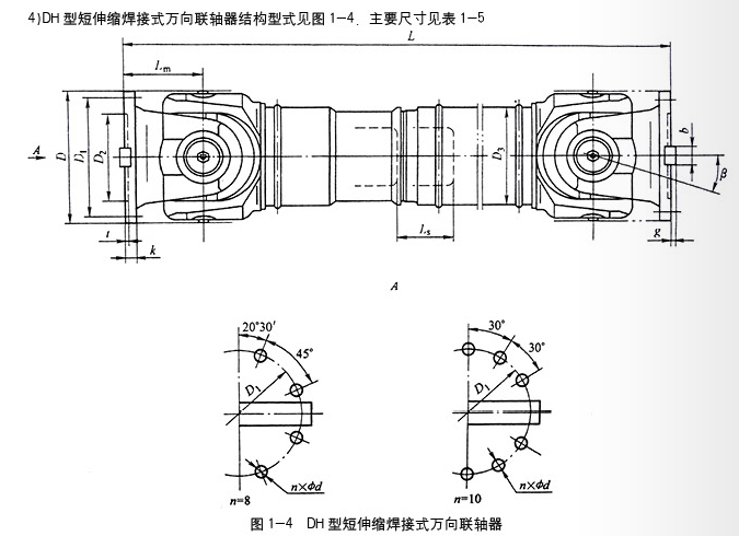 伸縮萬向軸